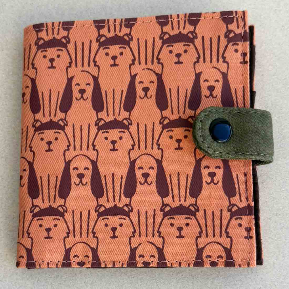 Cotton Fair Trade Wallet - Dog Prints
