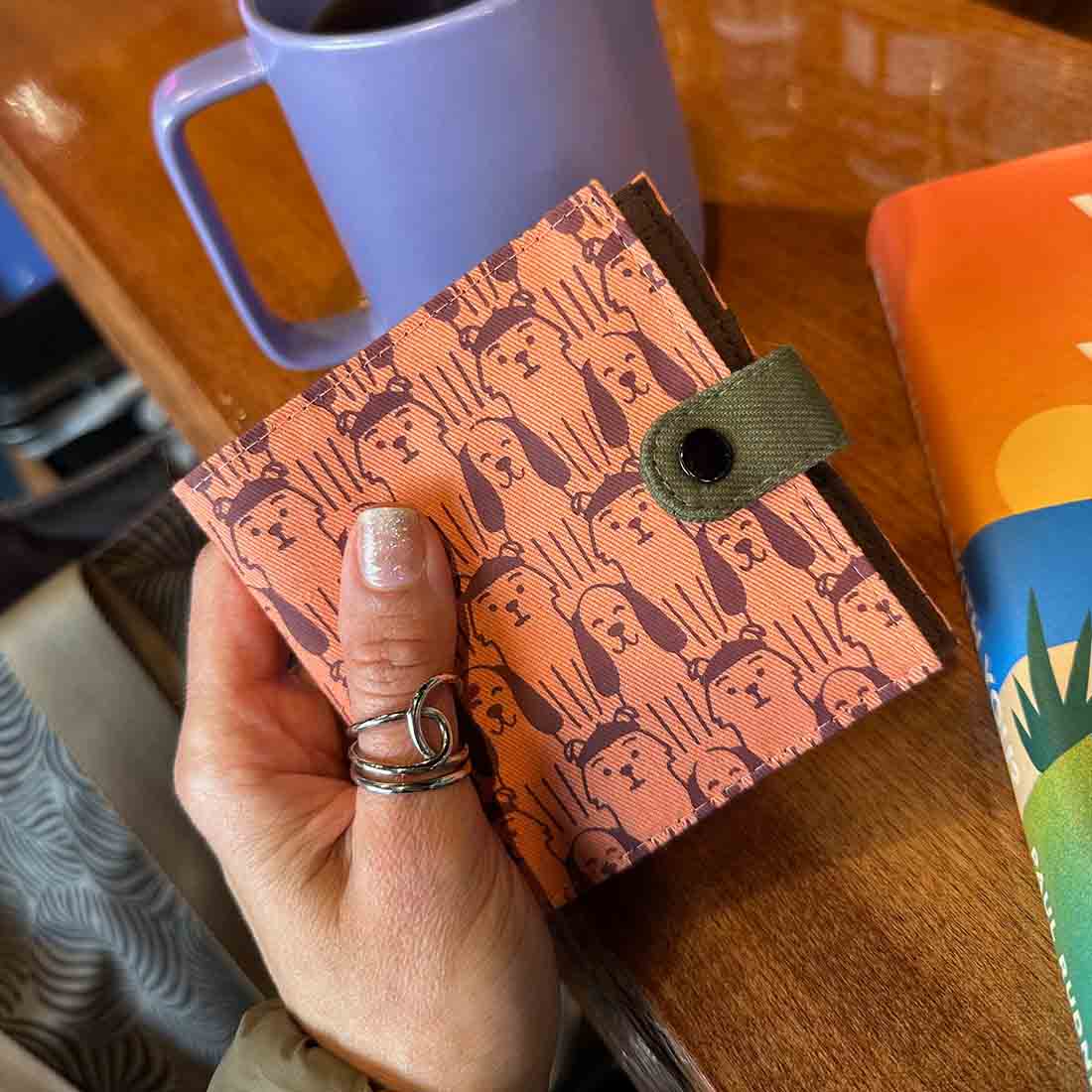 Cotton Fair Trade Wallet - Dog Prints