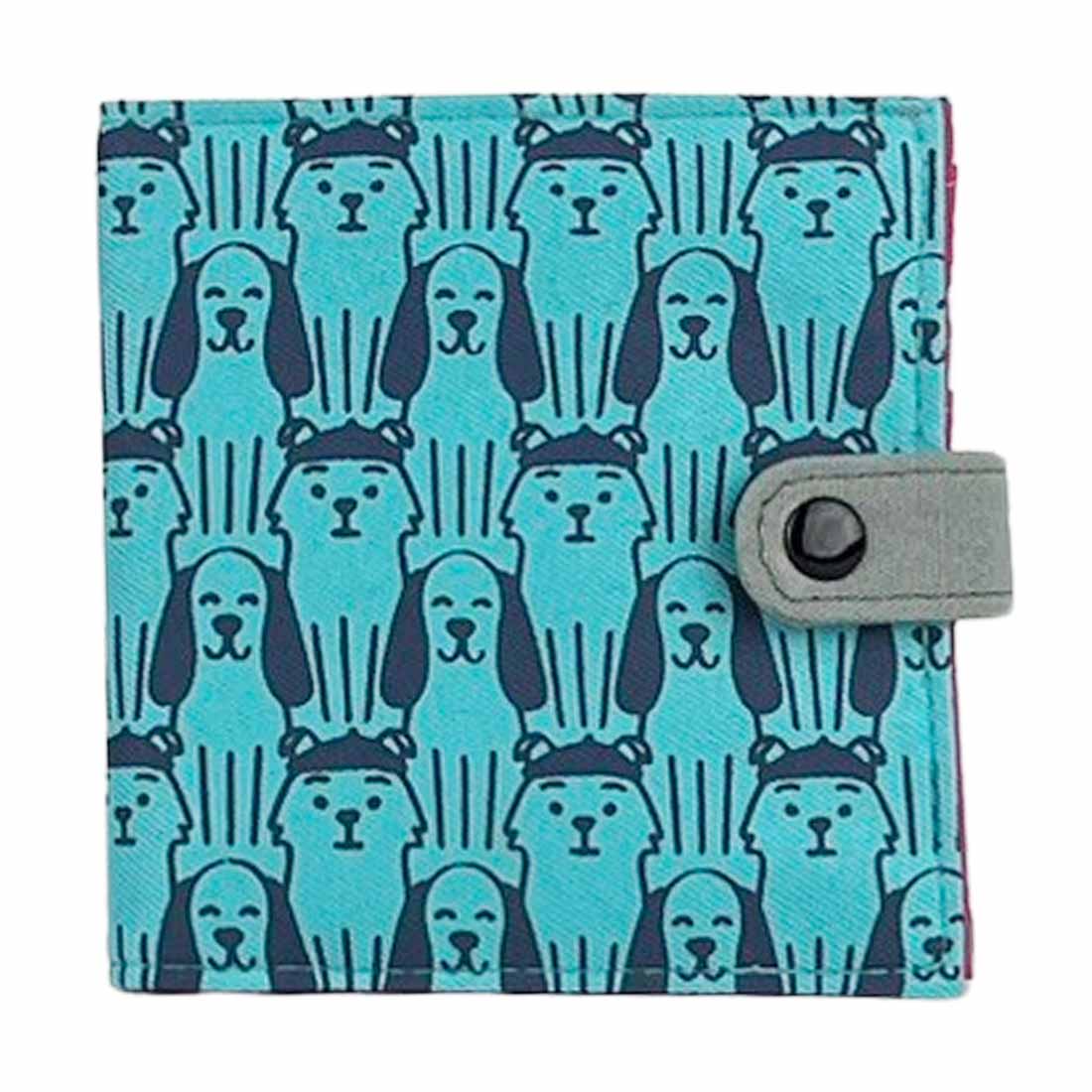 Cotton Fair Trade Wallet - Dog Prints