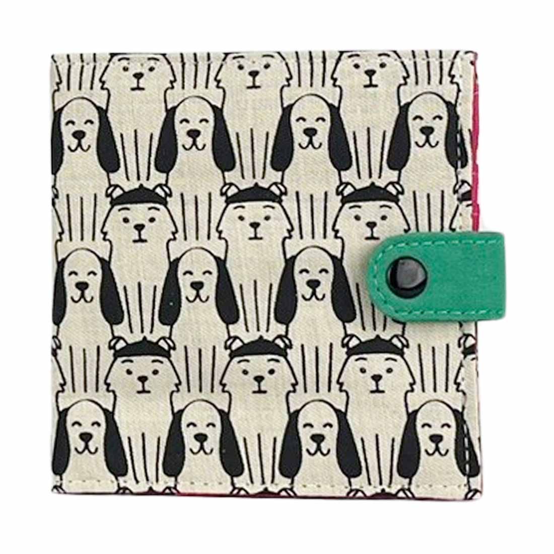 Cotton Fair Trade Wallet - Dog Prints