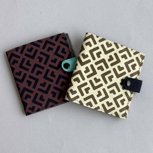 Cotton Fair Trade Wallet - Geometric Prints