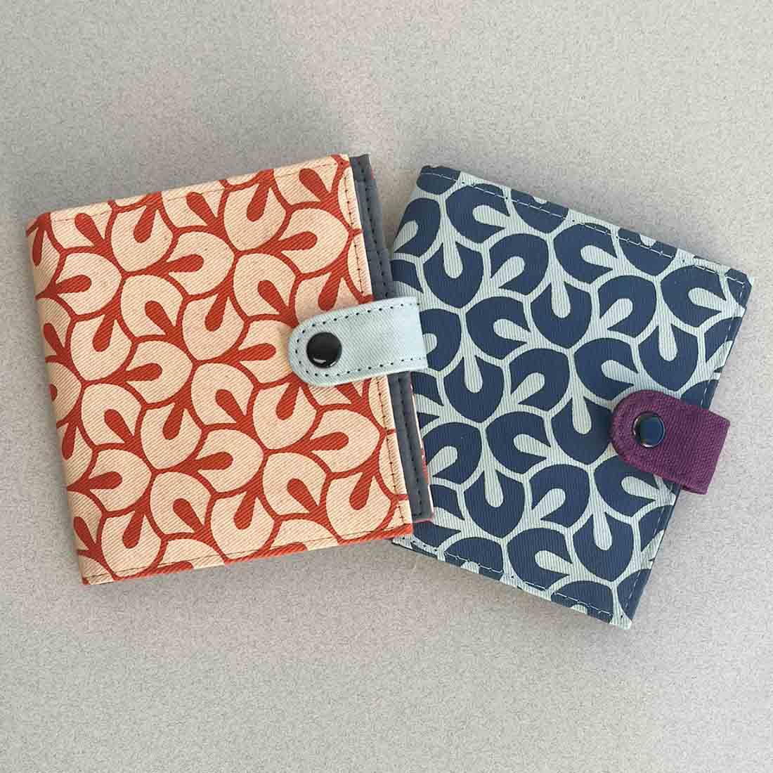 Cotton Fair Trade Wallet - Leaf Prints