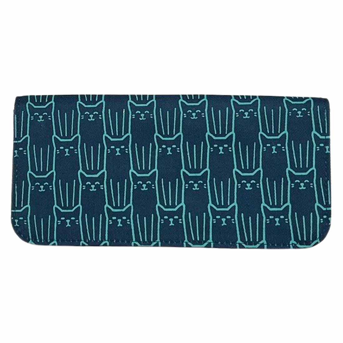 Cotton Long Wallet - Cat Prints