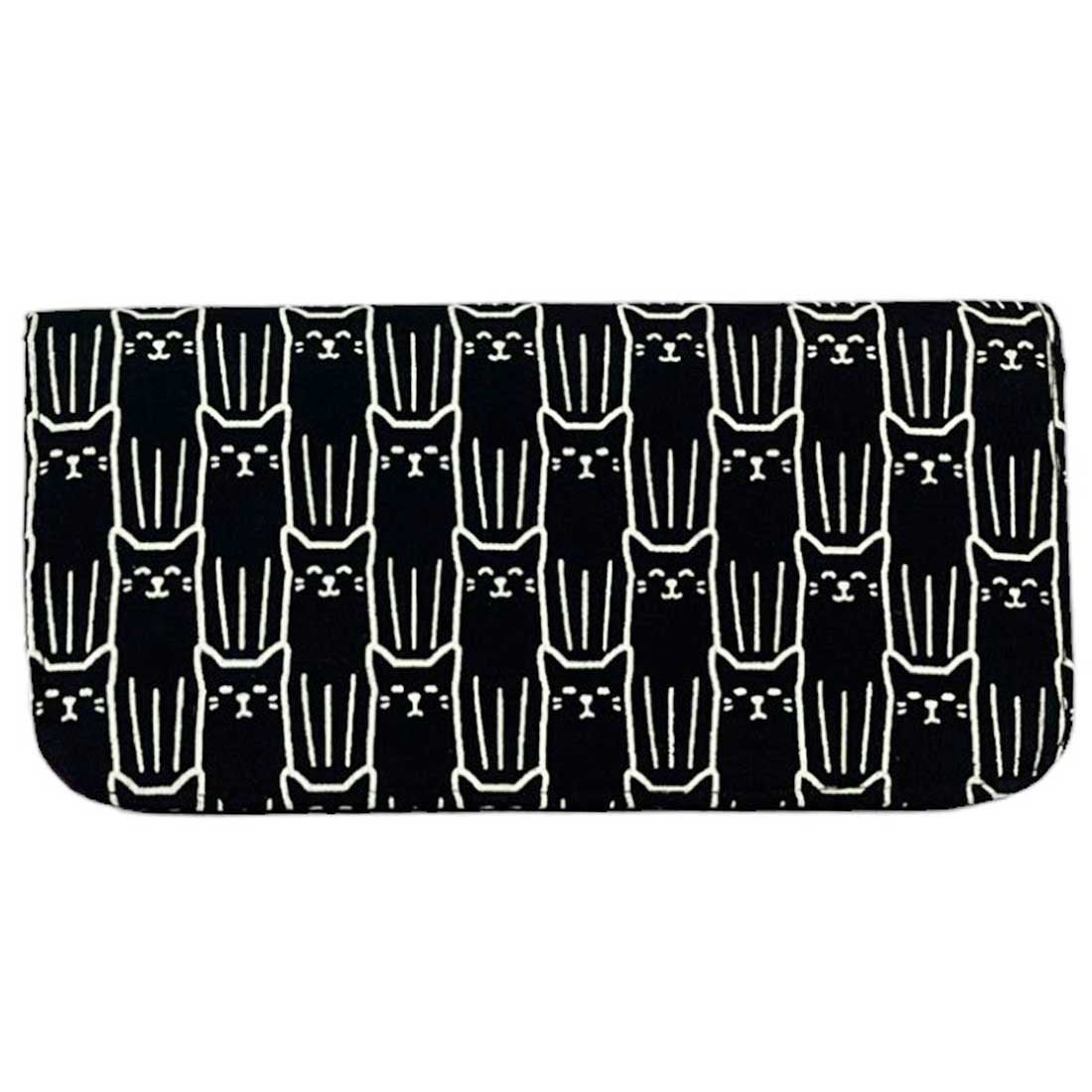 Cotton Long Wallet - Cat Prints