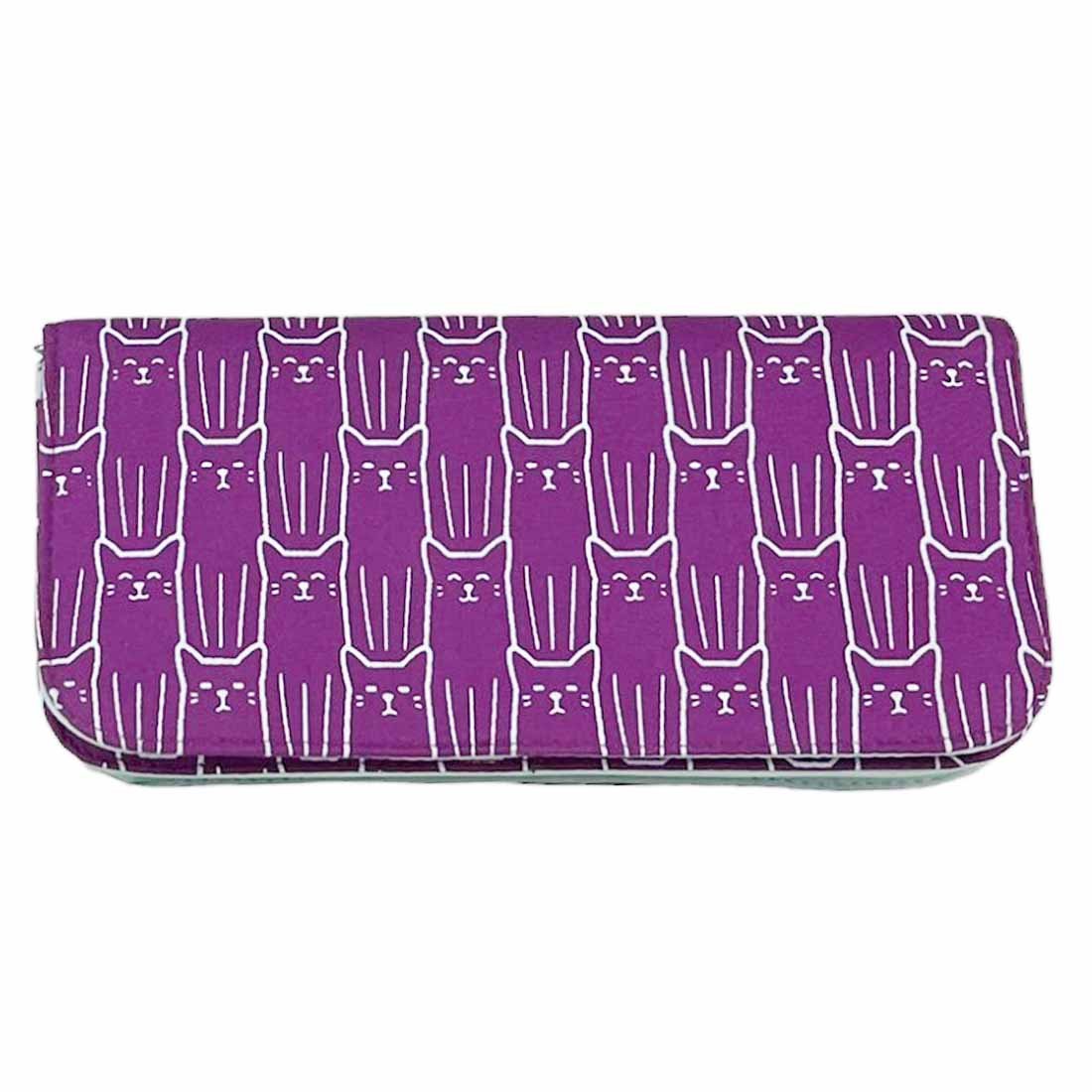 Cotton Long Wallet - Cat Prints