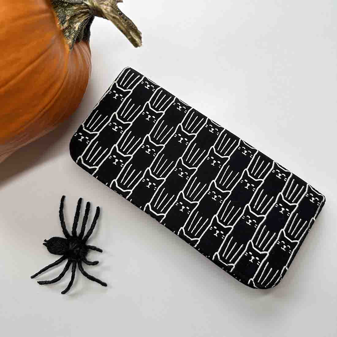 Cotton Long Wallet - Cat Prints