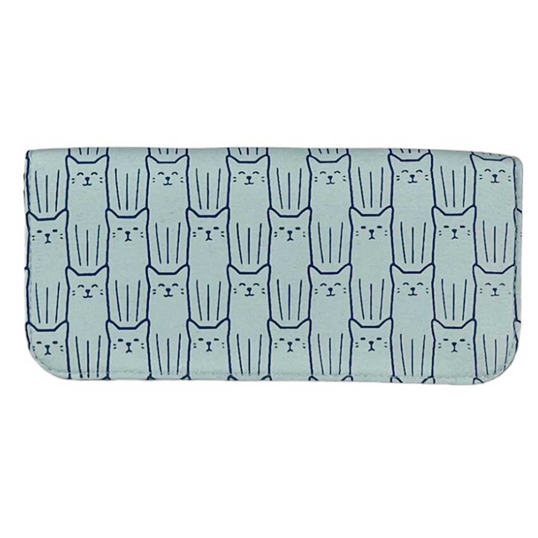 Cotton Long Wallet - Cat Prints