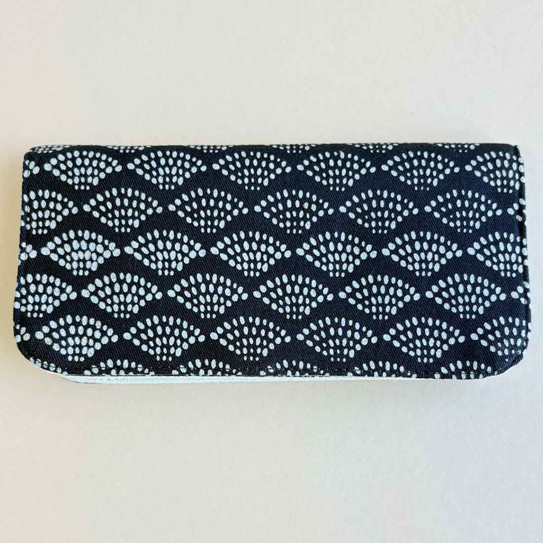 Cotton Long Wallet - Dots Print