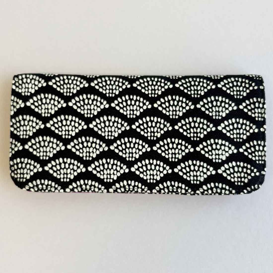 Cotton Long Wallet - Dots Print