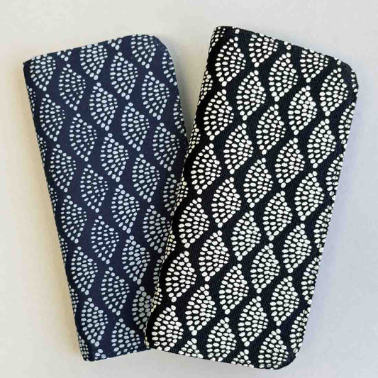 Cotton Long Wallet - Dots Print