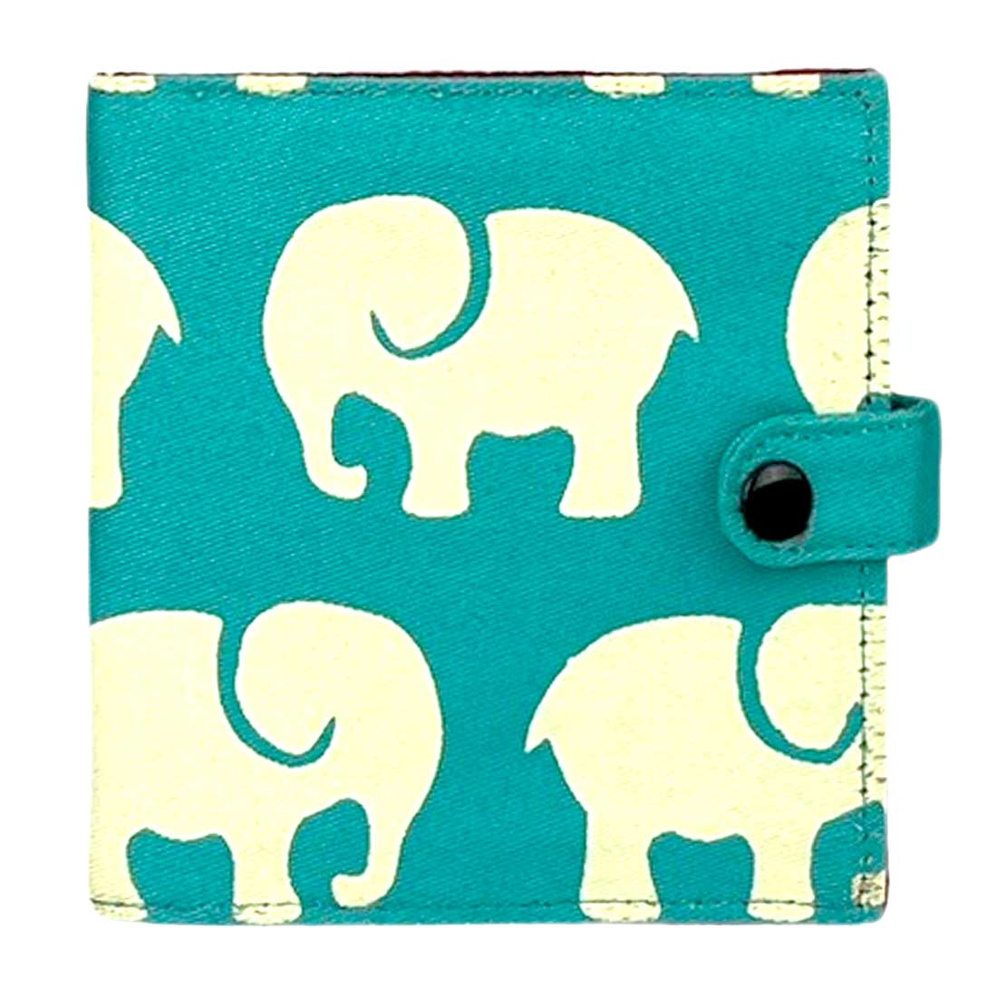 Cotton Wallet-Elephant Prints