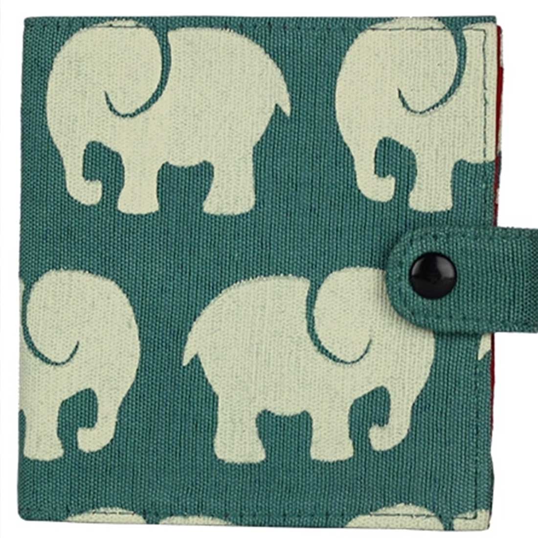 Cotton Wallet-Elephant Prints