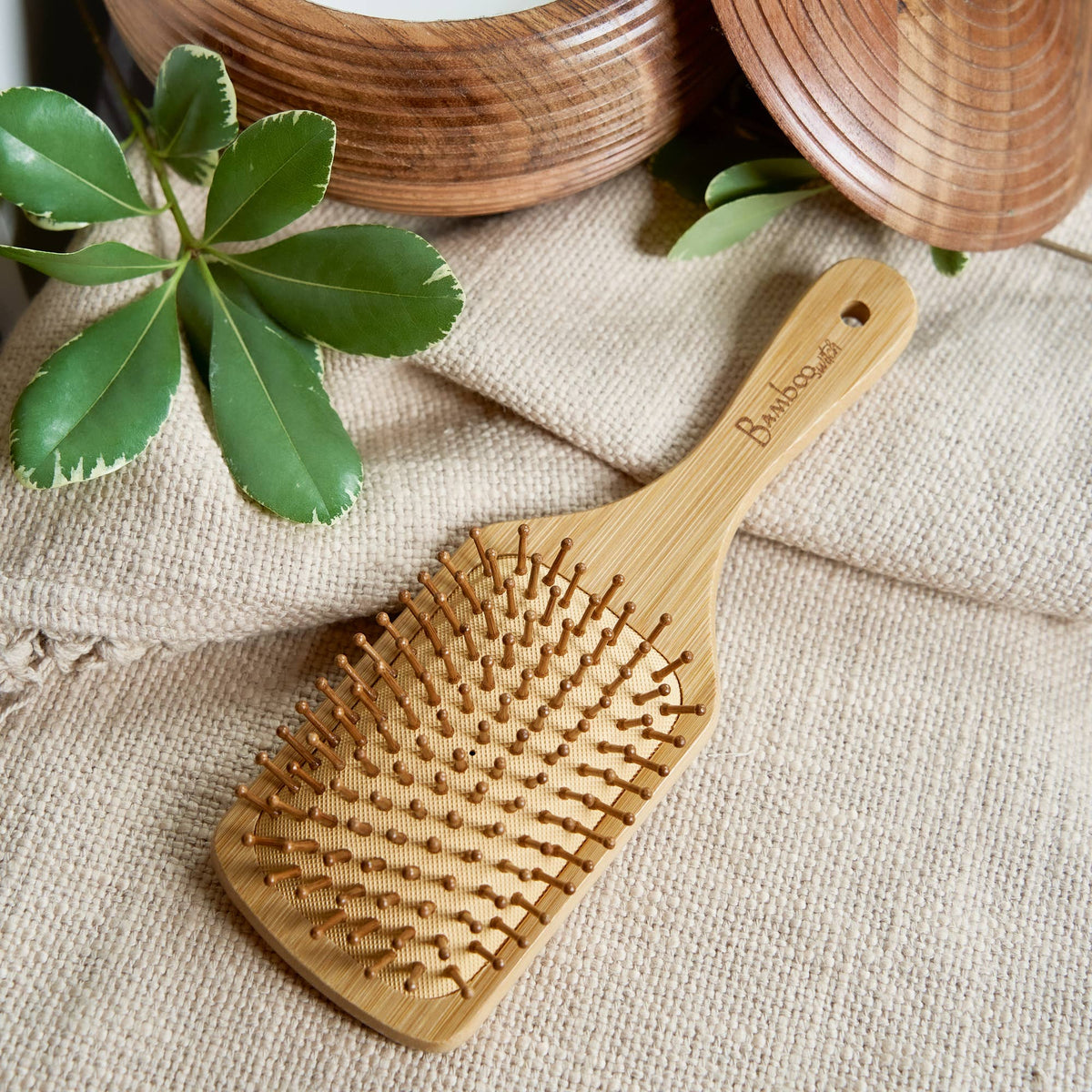 Bamboo Switch - Bamboo Paddle Hairbrush - Square | Haircare Bestseller