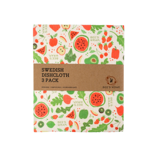 Bee's Wrap - Swedish Dishcloth 3 Pack - Garden Party Prints