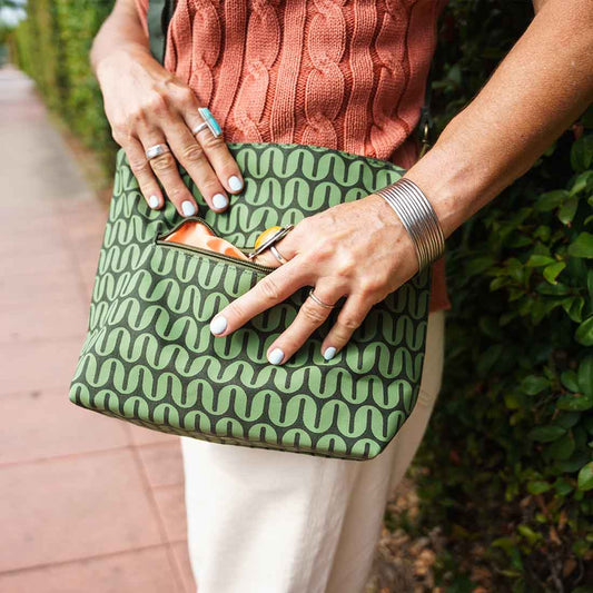 Medium Cotton Crossbody Retro Prints