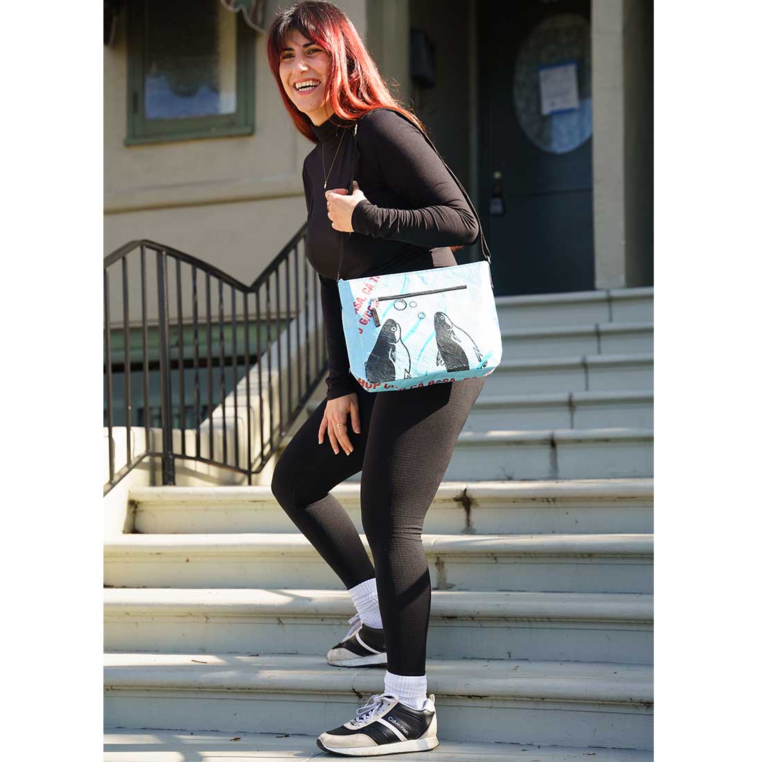 Medium Recycled Feedbag Crossbody Bag