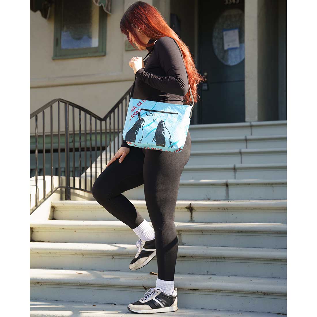 Medium Recycled Feedbag Crossbody Bag