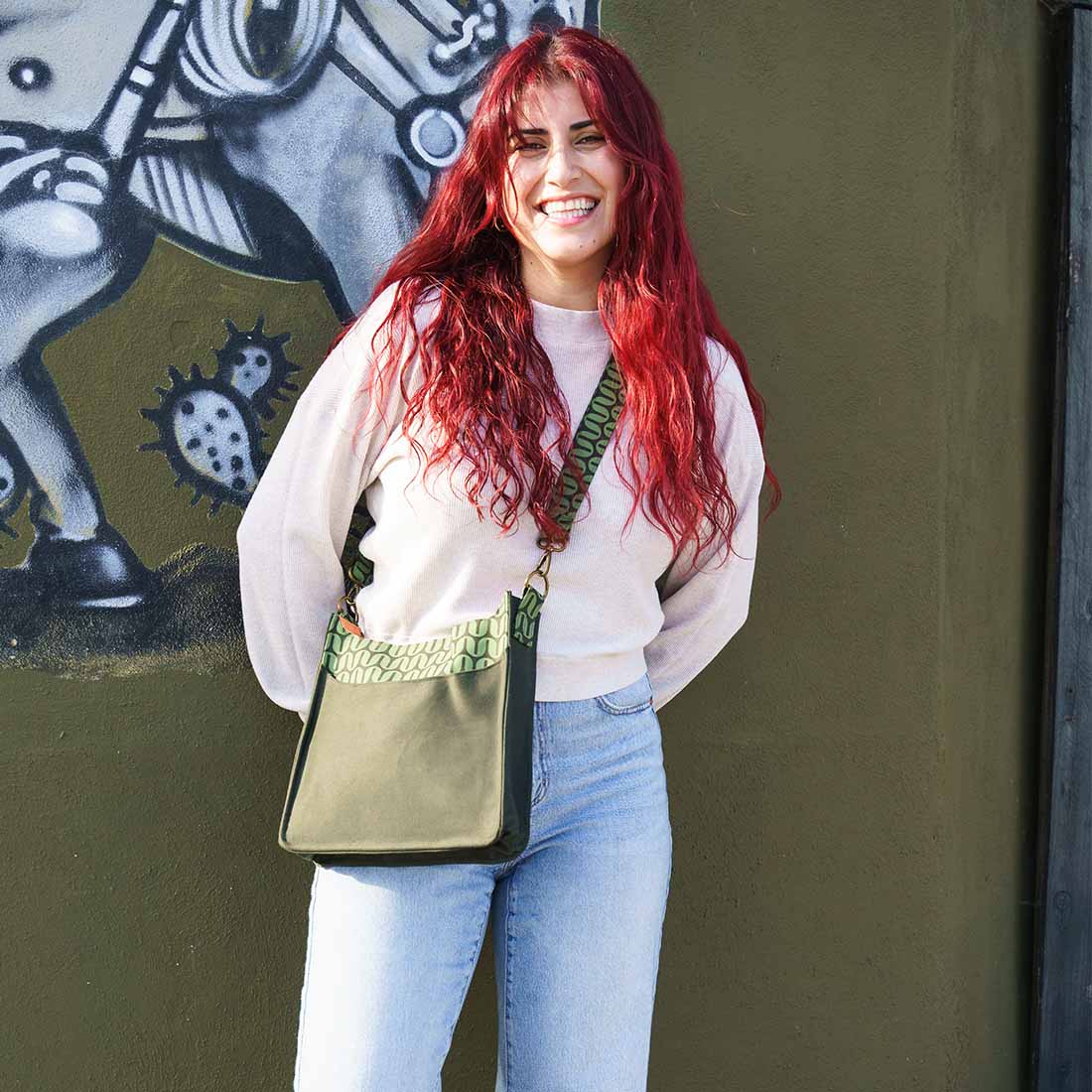 Medium Sling Crossbody -  Geometric Prints