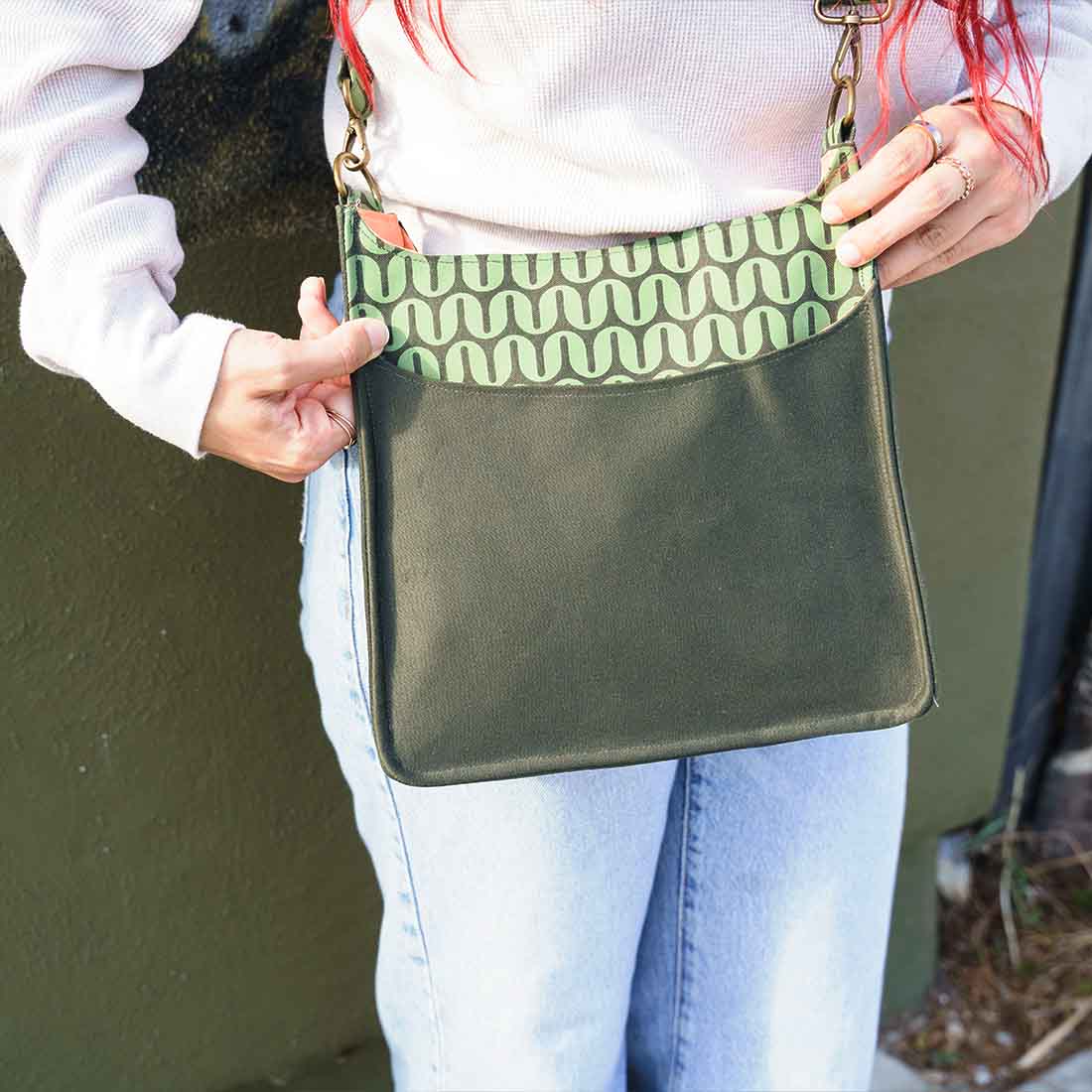 Medium Sling Crossbody -  Geometric Prints