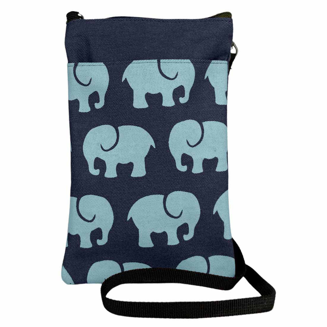 Mini Phone Crossbody - Elephant Prints