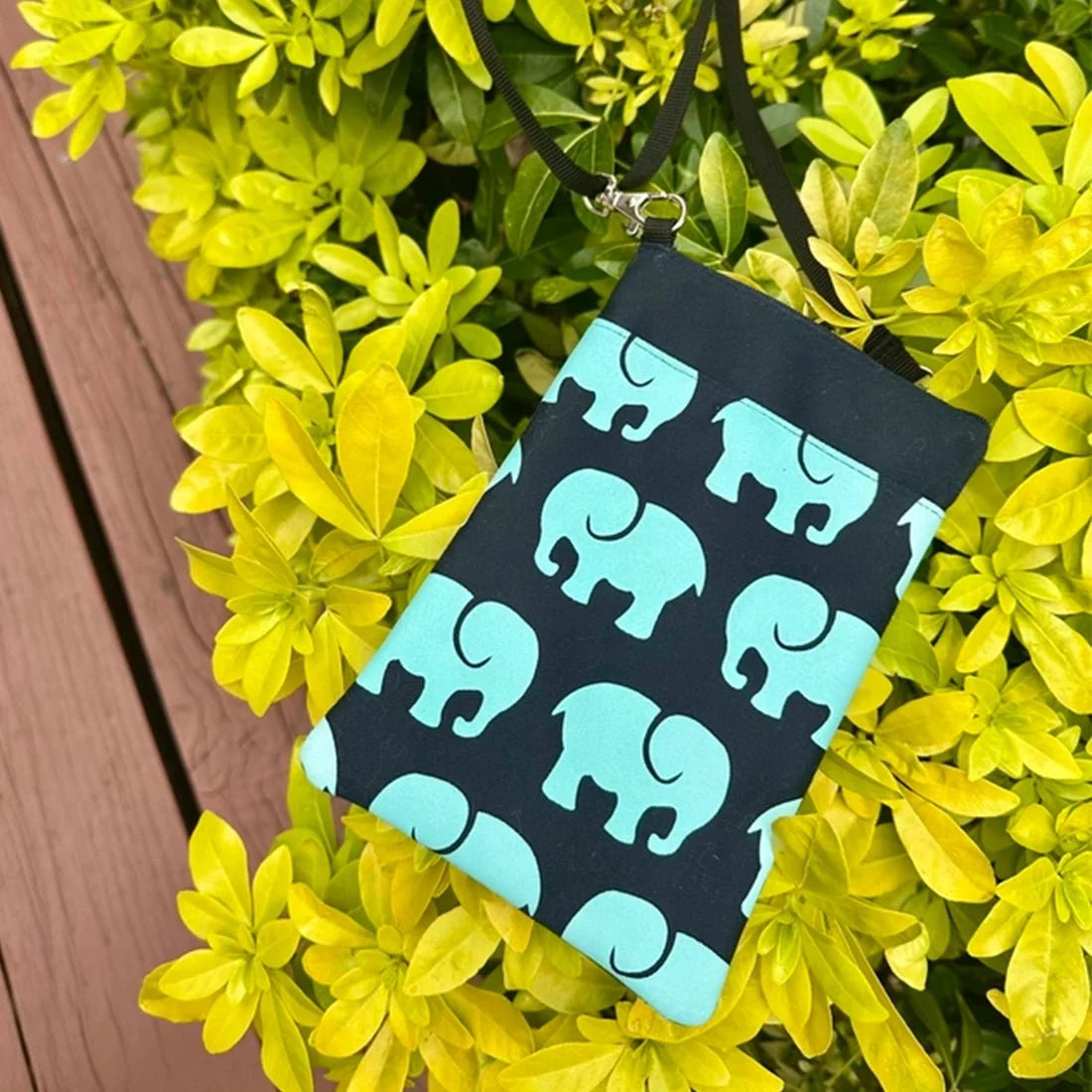 Mini Phone Crossbody - Elephant Prints