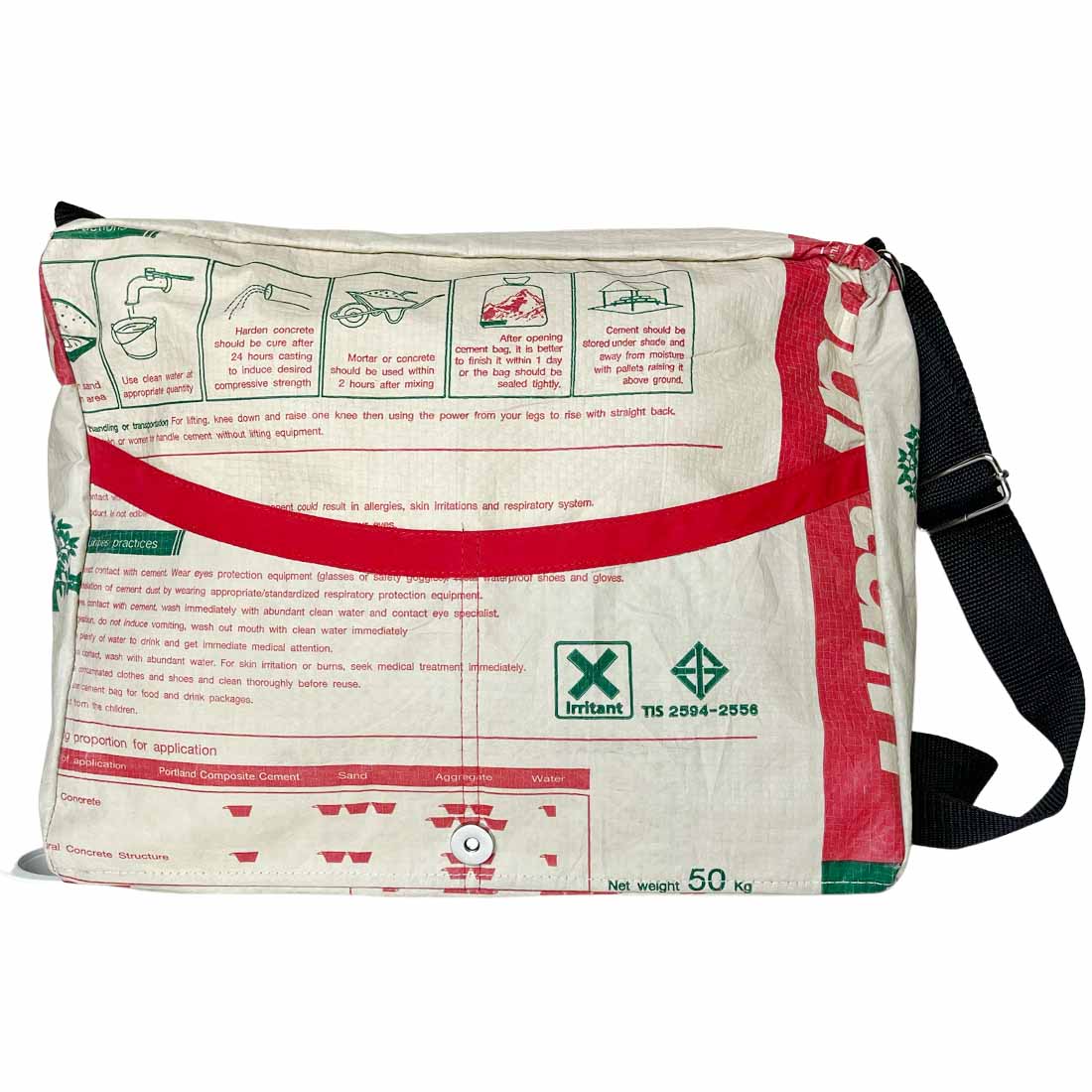 Recycled Cement Bag Messenger
