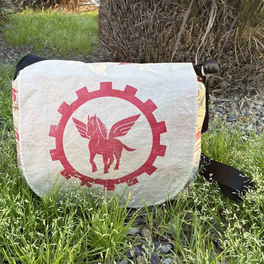 Recycled Cement Bag Messenger