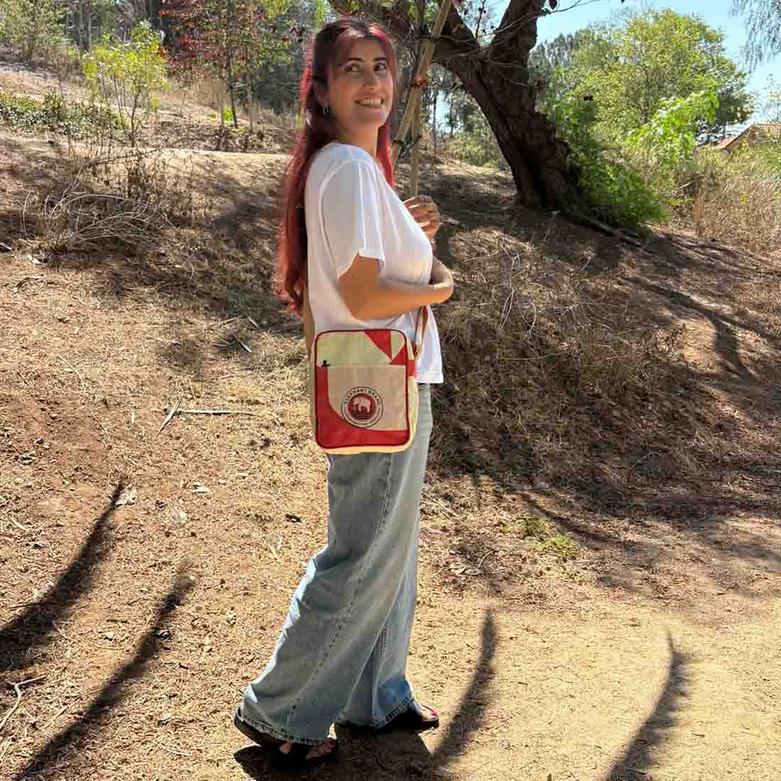 Recycled Cement Crossbody Bag