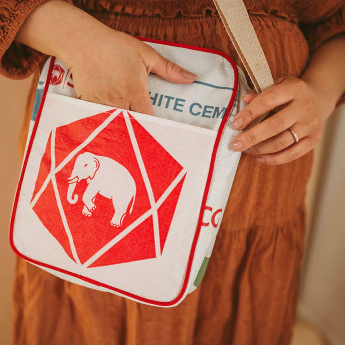 Recycled Cement Crossbody Bag