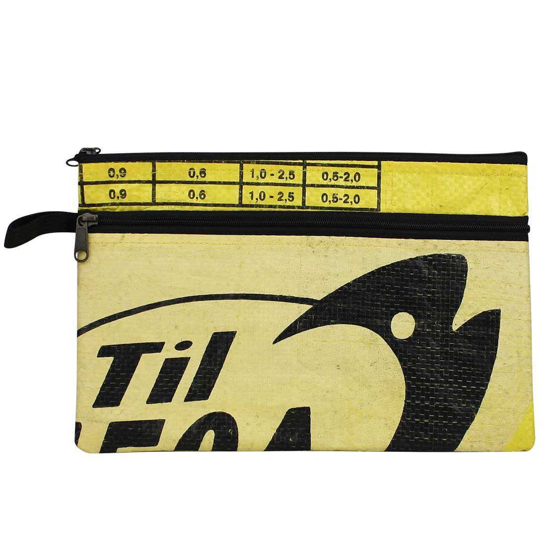 Recycled Feed Bag - Double Zip Case