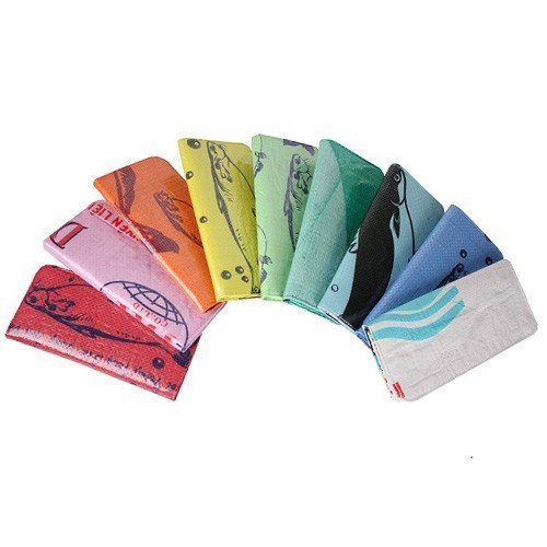 Recycled Feed Bag Long Wallet
