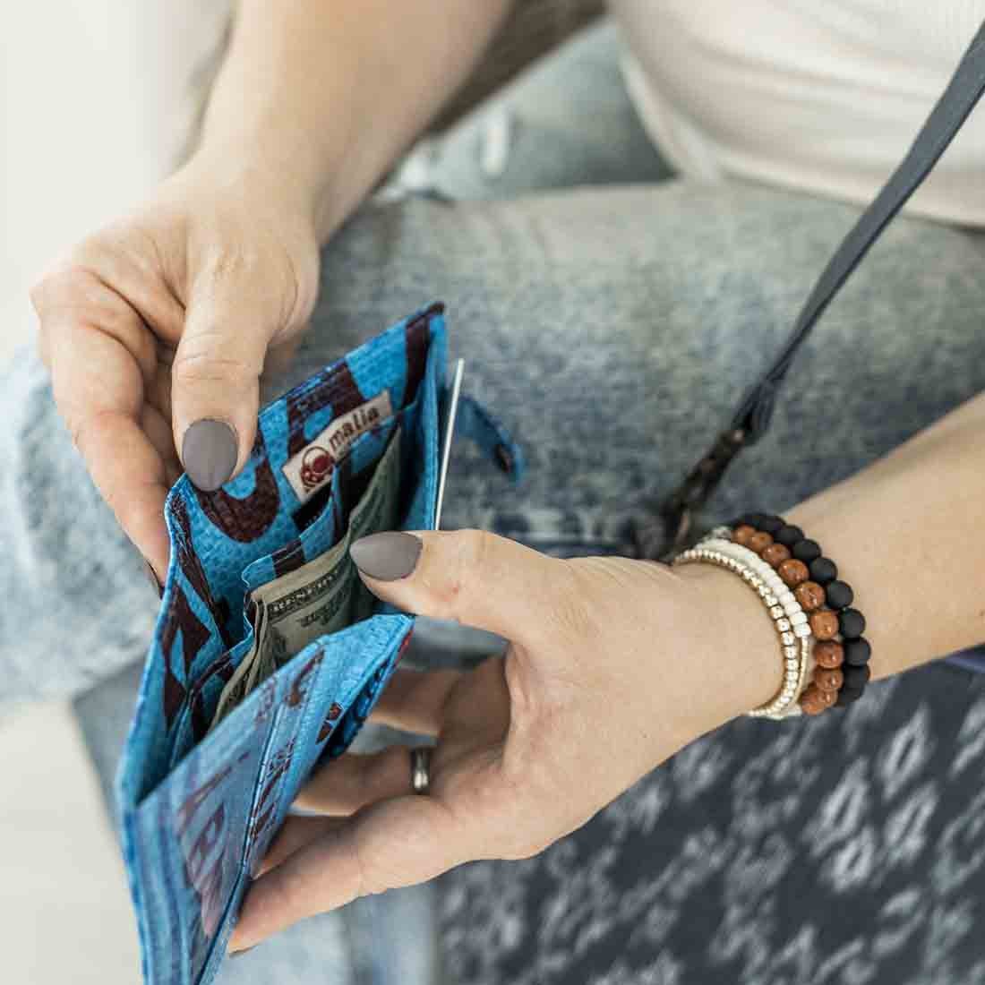 Recycled Feed Bag Wallet
