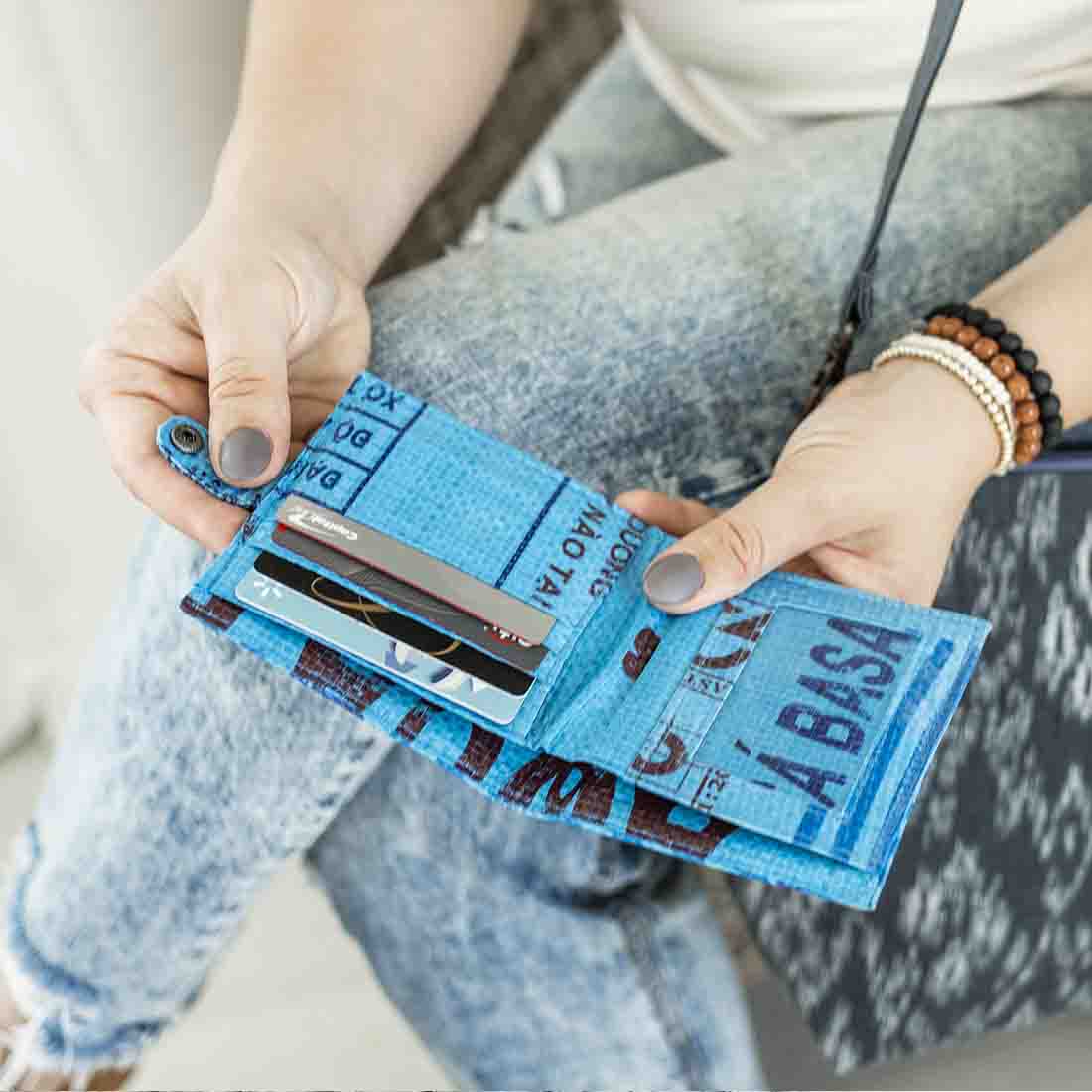 Recycled Feed Bag Wallet
