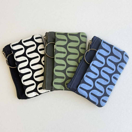 Sustainable Canvas Mini Pouch - Retro Prints